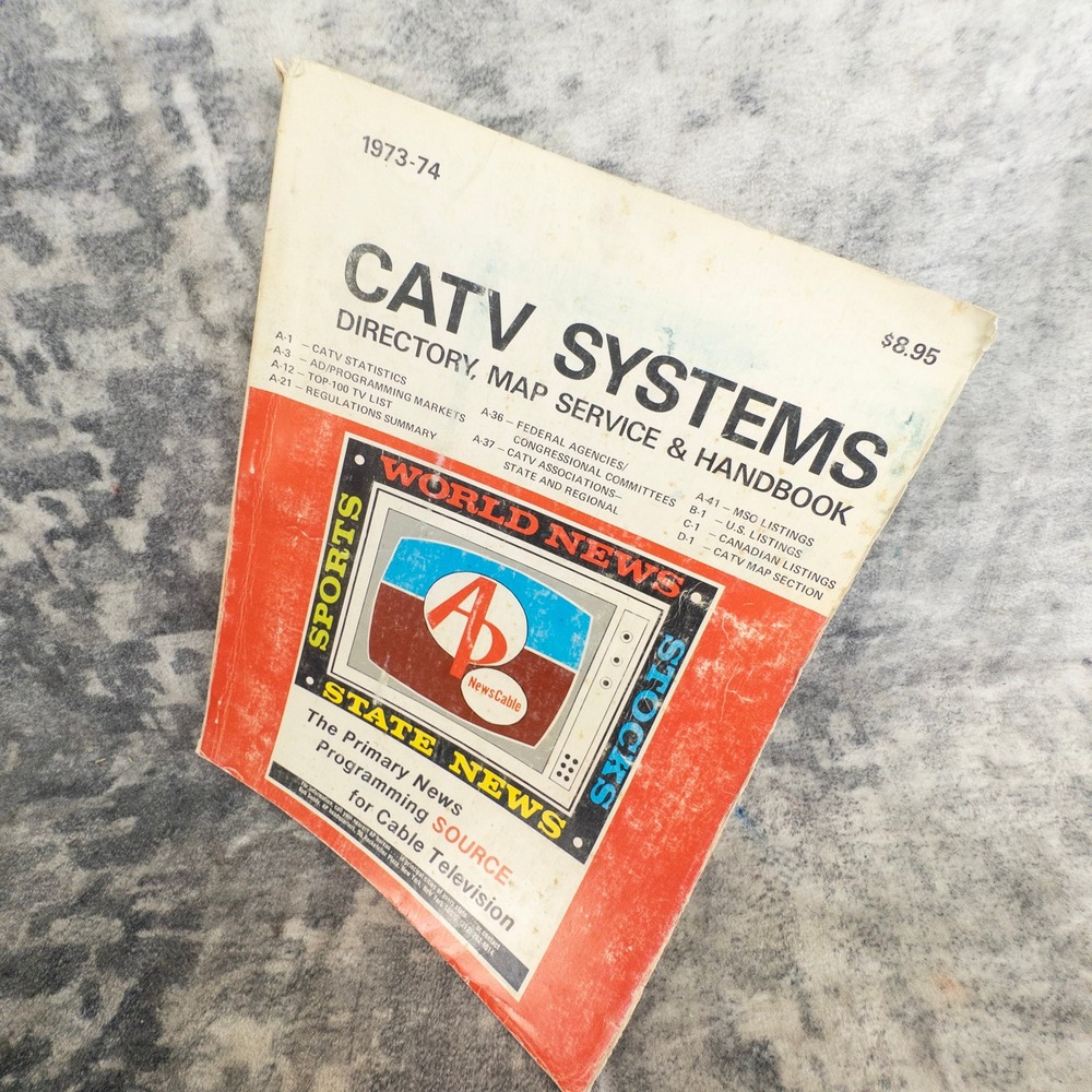 CATV Systems Directory‎ Map Service & Handbook 1973-74 Cable TV History Book